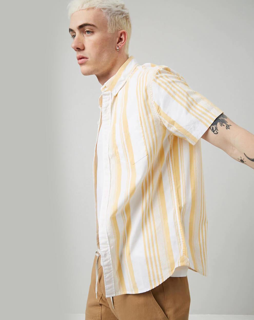 striped rustic shirt